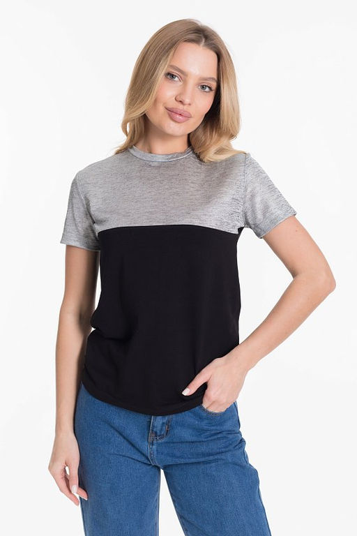 Футболка М324179а черный - Елена фото 2