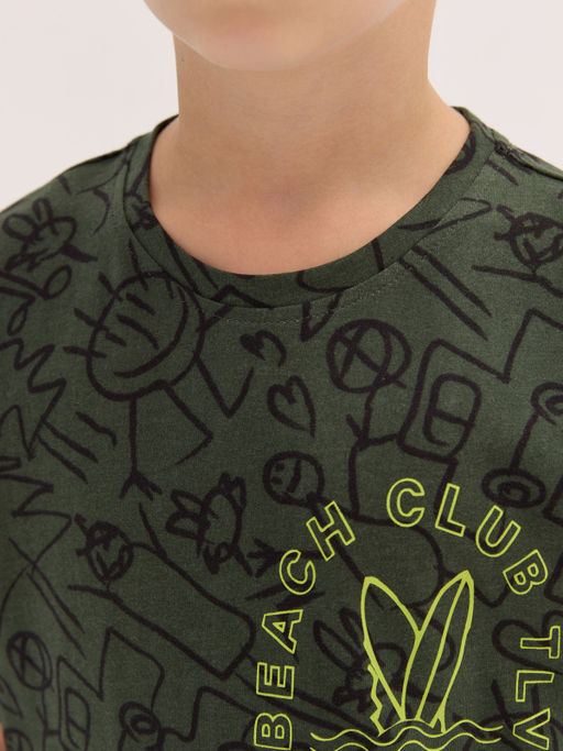 CHILLEASY 220012C-36 Футболка для мальчика, Хаки