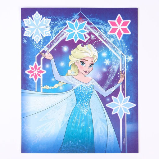 Фреска песком с блёстками «Холодное сердце», 9 цветов