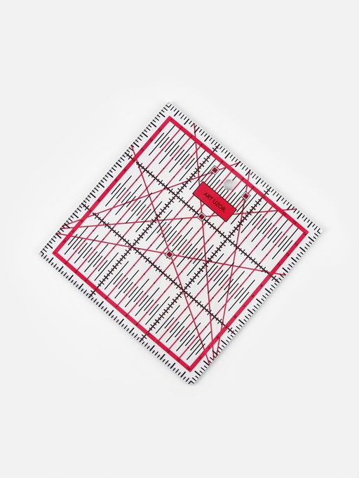 Цена за 2 шт. Линейка для квилтинга и пэчворка, 15×15 см, s=2.5 мм, розовая