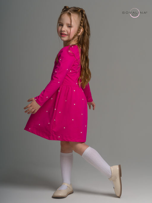 Платье Эля сердечки барби - Sovalina фото 18