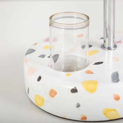 Настольная лампа с абажуром RISALUX Аэлита, Е14, 15 Вт, белый, 20?20?30 см  фото 4