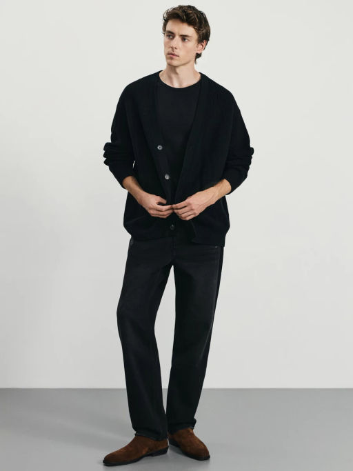 Джинсы straight с эффектом destroyed / Zarina