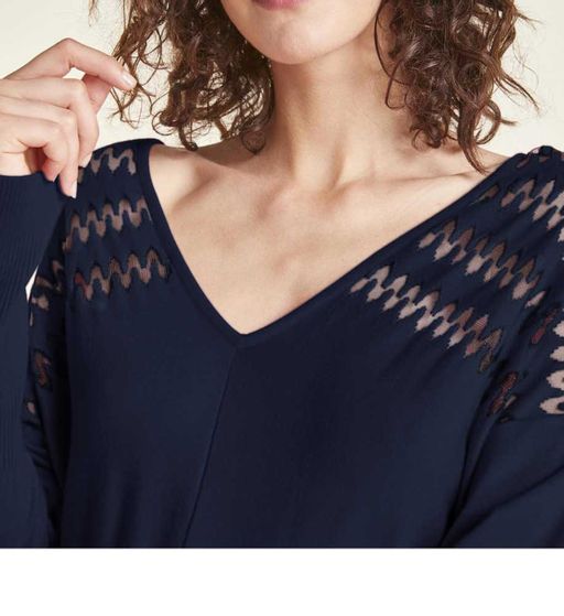 Пуловер, синий - Heine фото 3