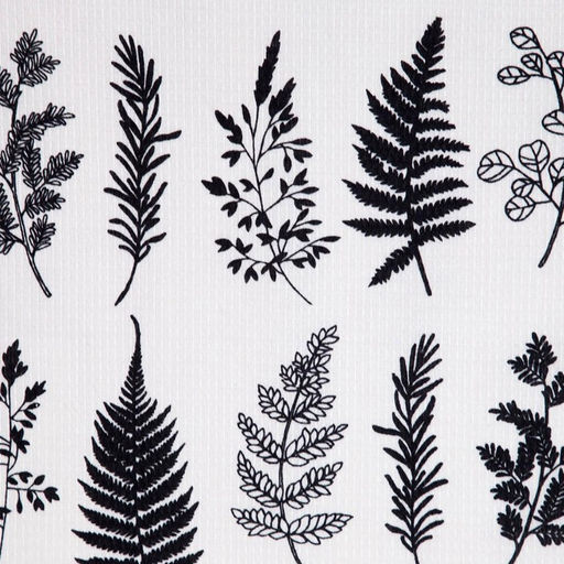 Набор полотенец кухонный Доляна Листья 35х60см-2шт, 100% хлопок  фото 7