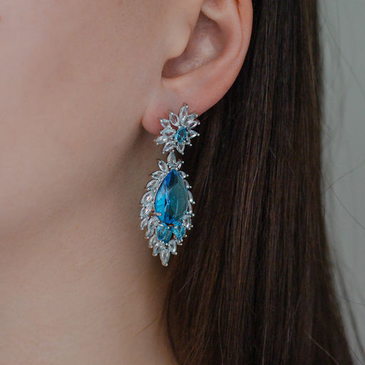 Серьги Арт. 3V-3436-W - MyGemma фото 4