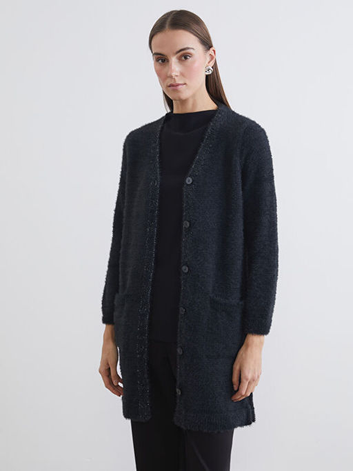 V Yaka Kad?n Triko H?rka