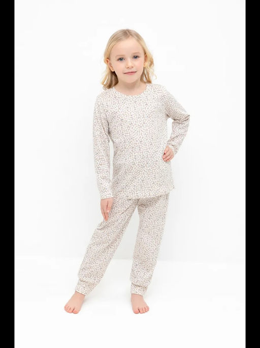 К 1561/сливочный,лепестки цветов пижама дет - Crockid фото 6