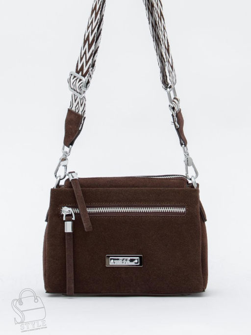 Сумка женская кожаная 1024CF coffee Polina&Eiterou