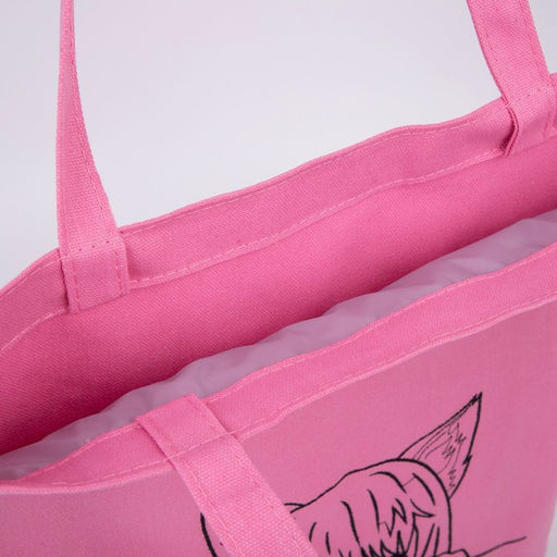 Сумка шопер Девочка, 35 х 0,5 х 40 см, вышивка, розовый - Nazamok фото 5