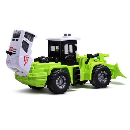 Трактор "Строитель" 1:16 (свет, звук) в коробке (зеленый)