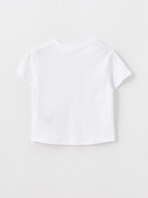 Bisiklet Yaka K?sa Kollu Basic K?z Bebek Ti??rt - Waikiki фото 3