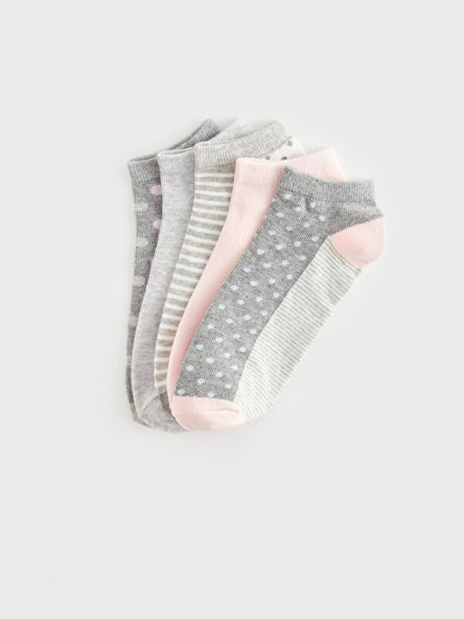 Desenli Kad?n Patik ?orap 5li