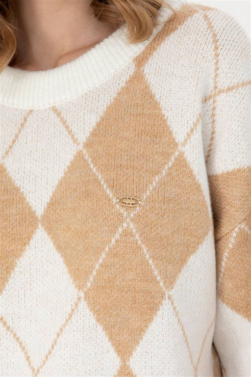 Женский кремовый свитер с круглым вырезом Неожиданная скидка в корзине - U.s. polo assn фото 7