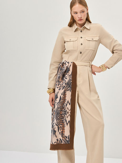 Палантин жен. шерсть+хл+акр 60х180 LG72-614-16