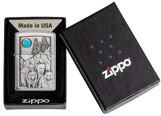 Зажигалка ZIPPO Волки | Wolf Design 49295  фото 6