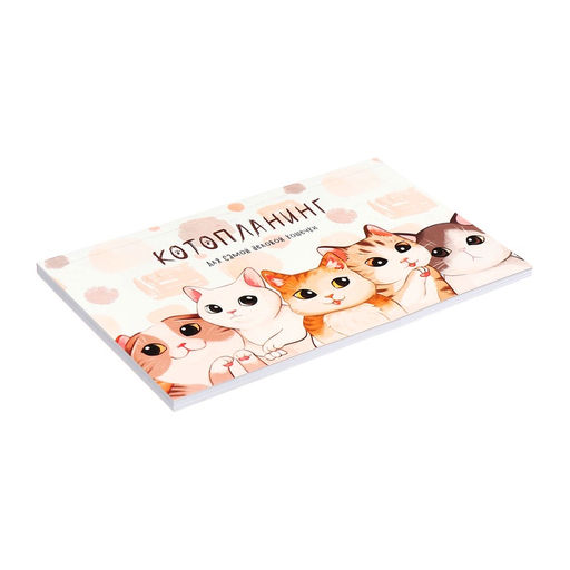 Планинг недатированный Calligrata «Котопланинг», A6, 50 листов, на склейке, мягкая обложка