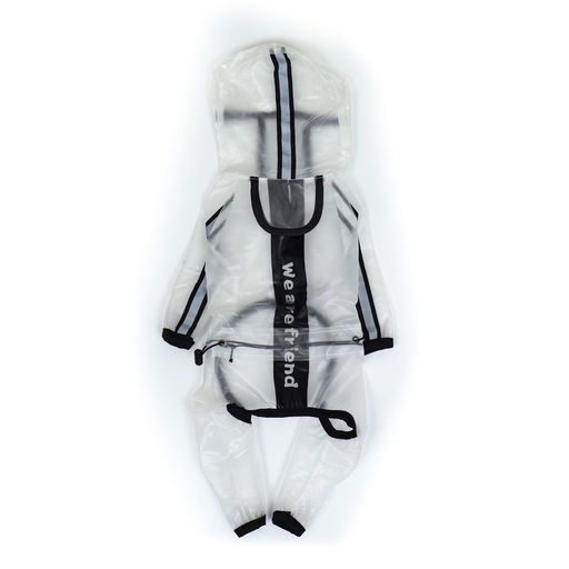 Дождевик-комбинезон для собак, р-р M (ДС 30, ОГ 40, ОШ 31,5 см, вес 5-7 кг), прозрачный - Simaland фото 24