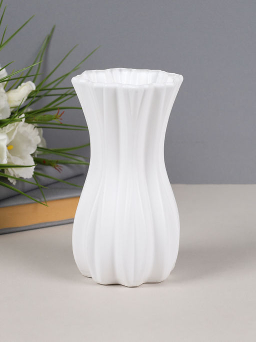 Ваза пластик 18 см / C512-1 /уп 168/ - ГалеонТрейд фото 2