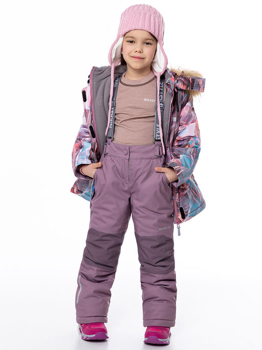 Костюм 7з1224 кофе/орхидея - Nikastyle фото 4