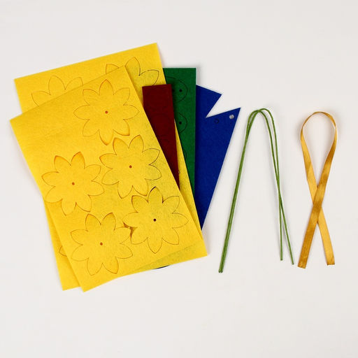 Цветы своими руками из фетра «Букет подсолнухов», набор для творчества