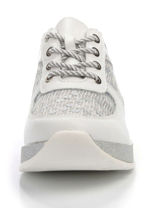 05-FDD18-1P WHITE Кроссовки женские (натуральная кожа, сетка) - No name фото 6