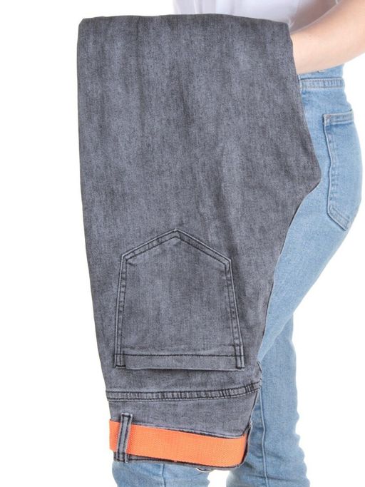 A966 Джинсы-бананы женские YIYUNFENGCAI - Фабричный китай фото 10