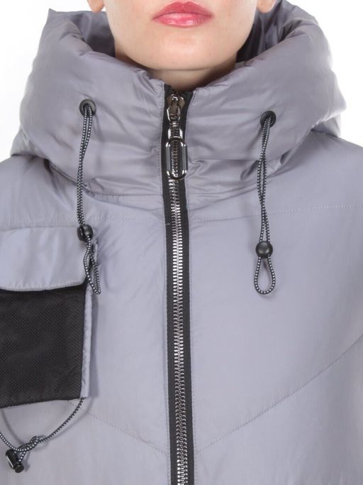 8912 GRAY Куртка зимняя женская CORUSKY (200 гр. холлофайбера) - Fashion фото 10
