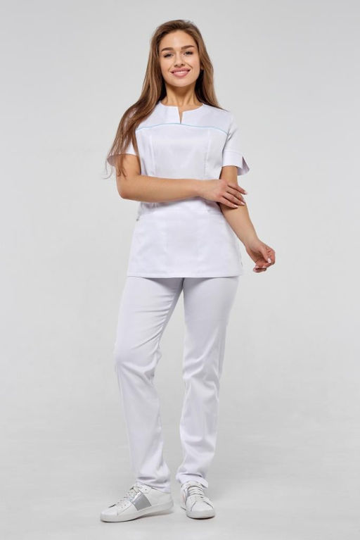 Костюм хирургический 185 CVC. Цвет: белый - Стильб фото 3