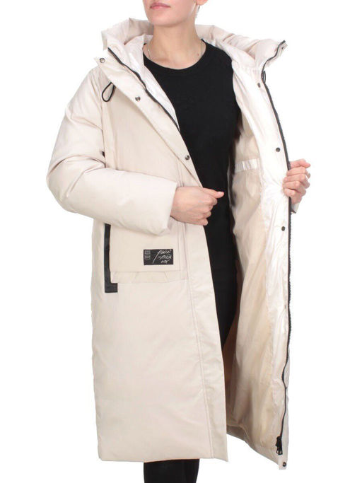 2236 MILK Пальто женское зимнее AKIDSEFRS (200 гр. холлофайбера) - Фабричный китай фото 6