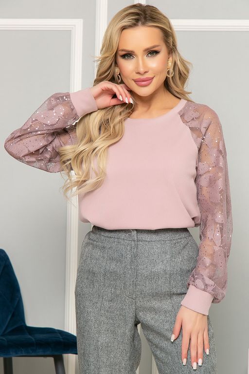 Джемпер Анна (пудра) Б4956 - Lt collection фото 4