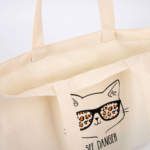 Сумка-шопер без молнии, без подкладки, цвет бежевый - Nazamok фото 6