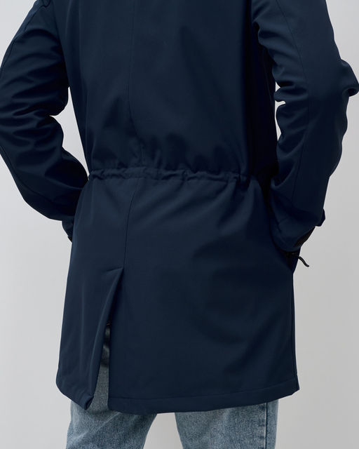 Парка спортивная мужская с капюшоном softshell темно-синего цвета 9565TS - Mtforce фото 19