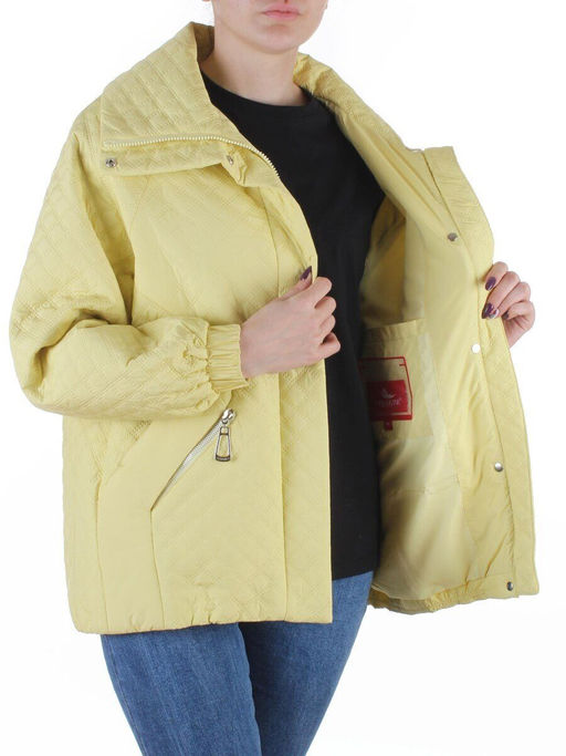 BM8819 YELLOW Куртка демисезонная женская (50 гр. синтепон)