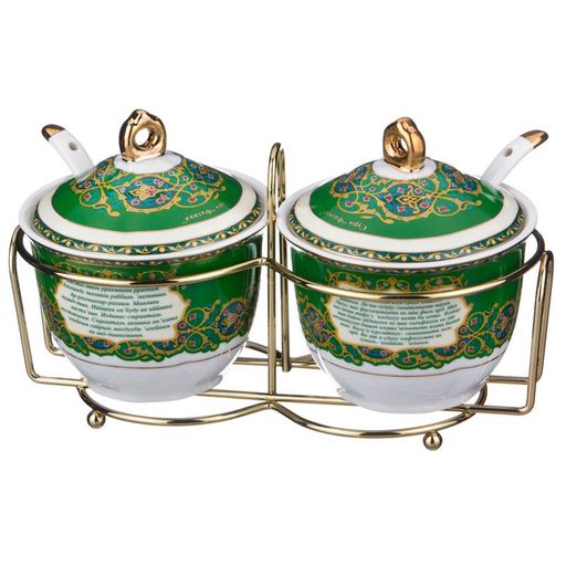 НАБОР СЕРВИРОВОЧНЫЙ НА МЕТАЛЛ. ПОДСТАВКЕ LEFARD СУРА 5 ПР.  фото 3