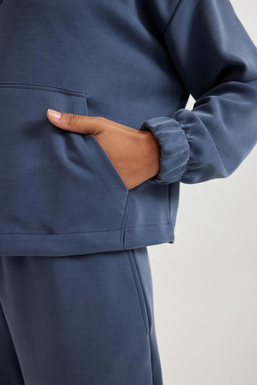 DeFactoFit Спортивная толстовка Oversize премиум-класса с высоким воротником  фото 19