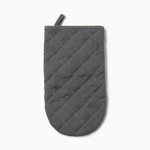 Варежка-прихватка Этель ECO grey, 15х28 см, 100% лён, 245 г/м2  фото 3