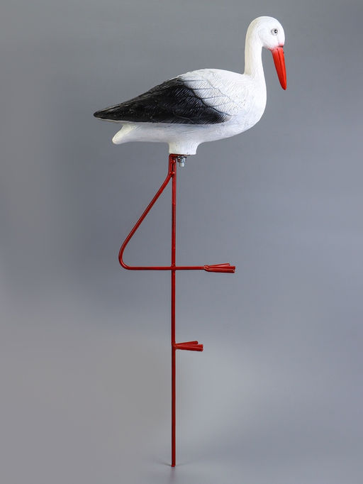 Садовая фигура из полистоуна «Аист», 66×40×15 см