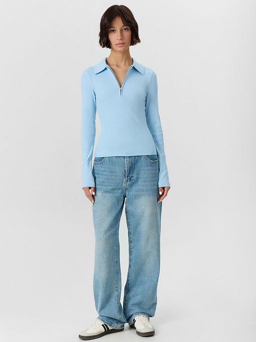 Поло женское голубое - Mark formelle фото 3