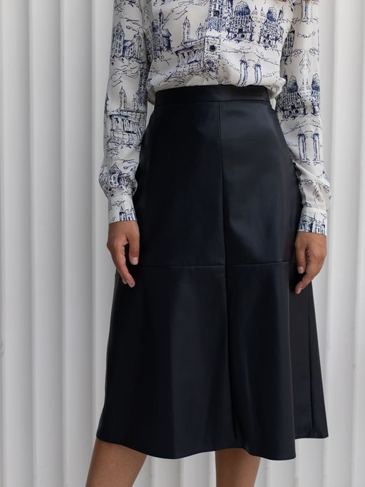 юбка из экокожи 859-0216