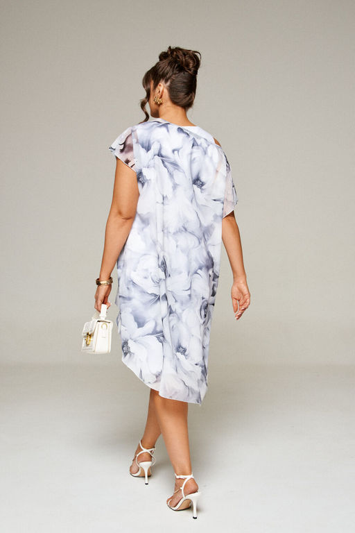 Костюм Beautiful Free 6316-Р молочный+цветы