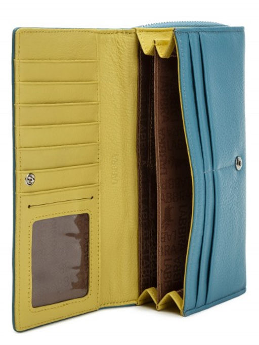 Кошелек Labbra L121-7071 l.blue/lemon  фото 5