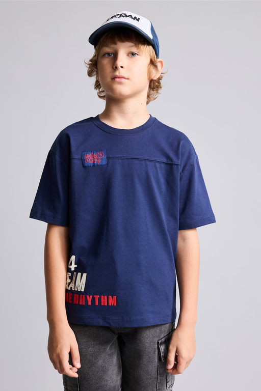 Bask_l_ Overshirt Fit Ti__rt Erkek _ocuk - Defacto фото 3