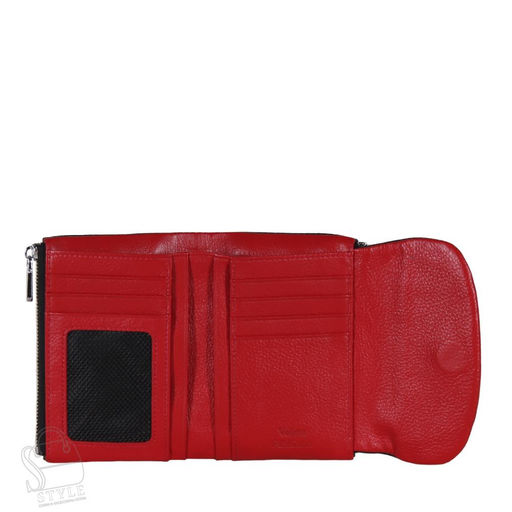 Женский кошелек 7007-15 black red Velina Fabbiano  фото 8