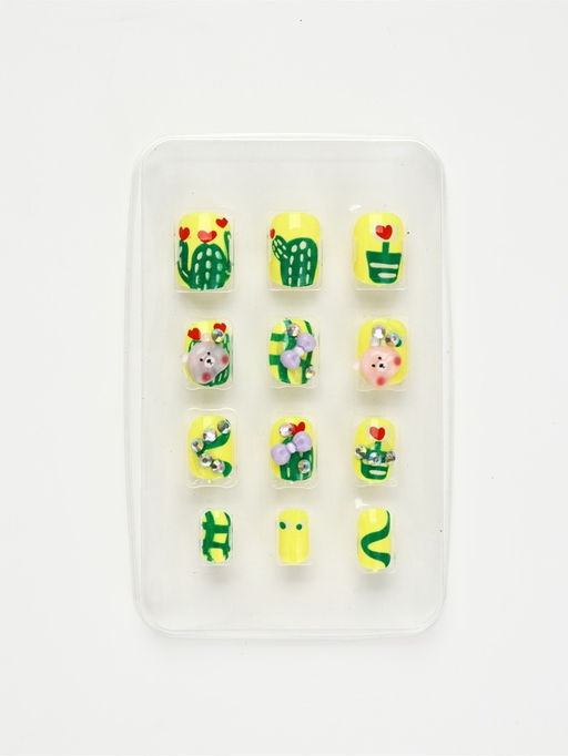 Детские накладные ногти «Мишка», 12 шт.