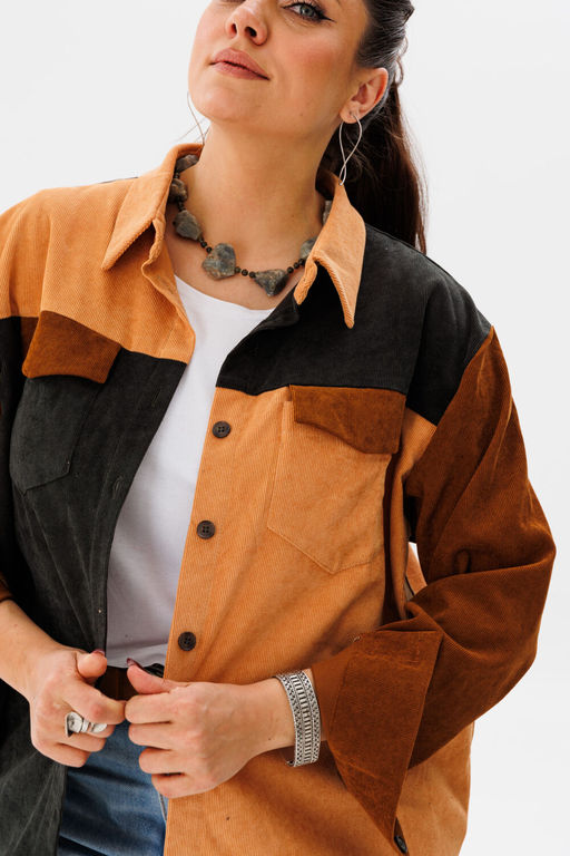 Рубашка ANELLI 1748 Оттенки карамели