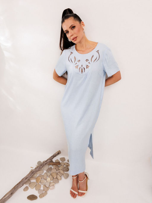 Платье Galean Style 1011 голубой