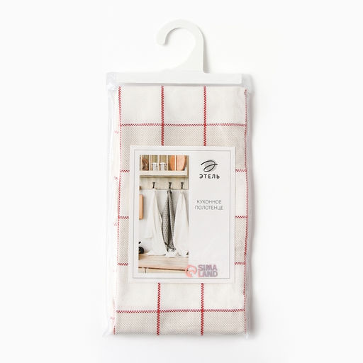 Полотенце новогоднее Этель Bright cage 40х73 см, 100% хл, рогожка 186 г/м2  фото 8