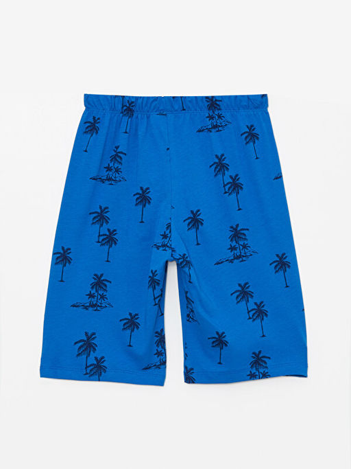 Beli Lastikli Bask?l? Erkek ?ocuk Pijama ?ort - Waikiki фото 2