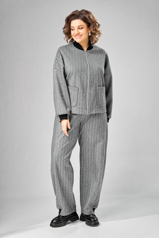 Бомбер VN fashion 1101 серый